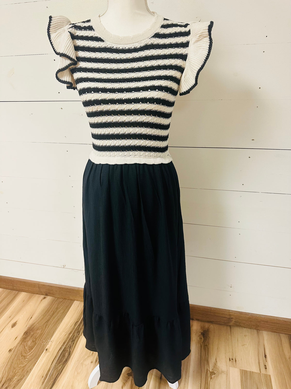 Timeless Black & Cream Dress